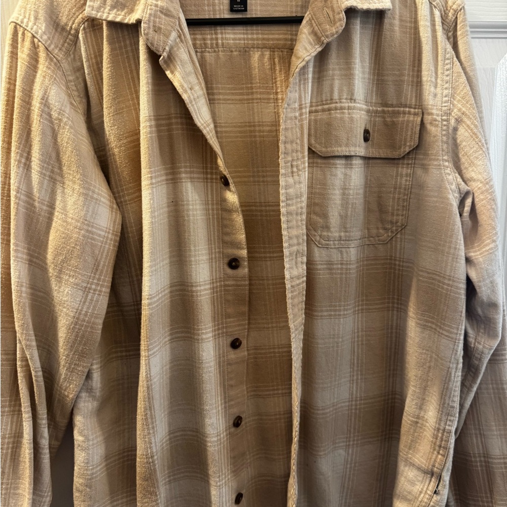 Patagonia Tan Button Down Shirt